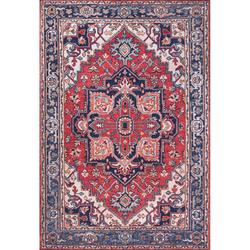 Cirali Ornate Large Medallion Washable Area Rug